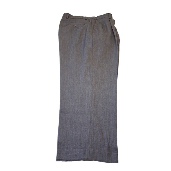 Eddie Bauer Men’s Wool Dress Pants 38 Charcoal Gray Relaxed Fit Classic - Picture 1 of 16